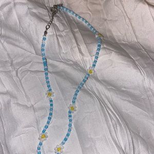 Beeded flower necklace